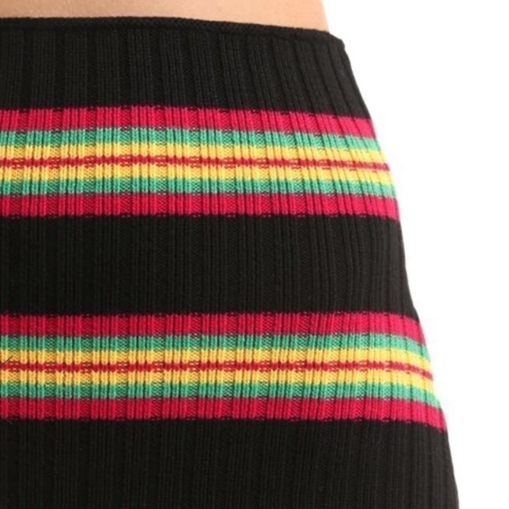 MARCO DE VINCENZO Knit Ribbed Stripe Skirt - Picture 5 of 14